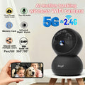 Wireless indoor security camera for pet monitoring and home surveillance with 5G and 2.4G WiFi