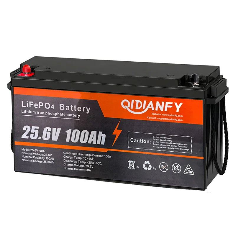 Qidianfy 24V 100Ah LiFePO4 battery unit for energy storage systems – 24V 100Ah