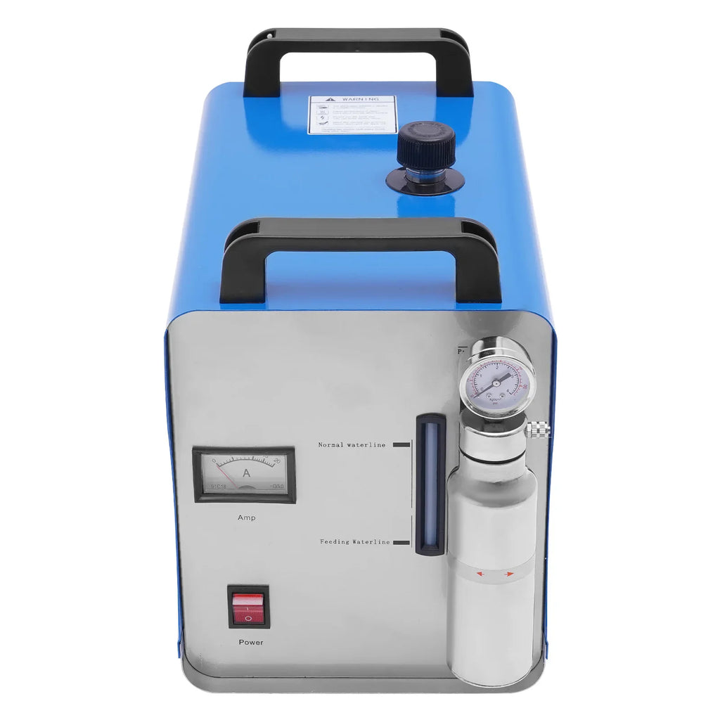Blue and stainless steel hydrogen oxygen water welding and acrylic polishing machine