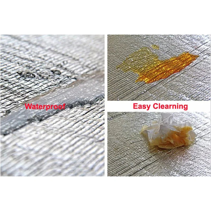 Camping mat demonstrating waterproof and easy-to-clean properties