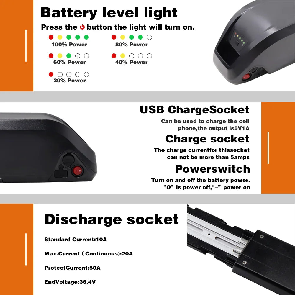 User manual illustration showing battery light indicators and charging ports