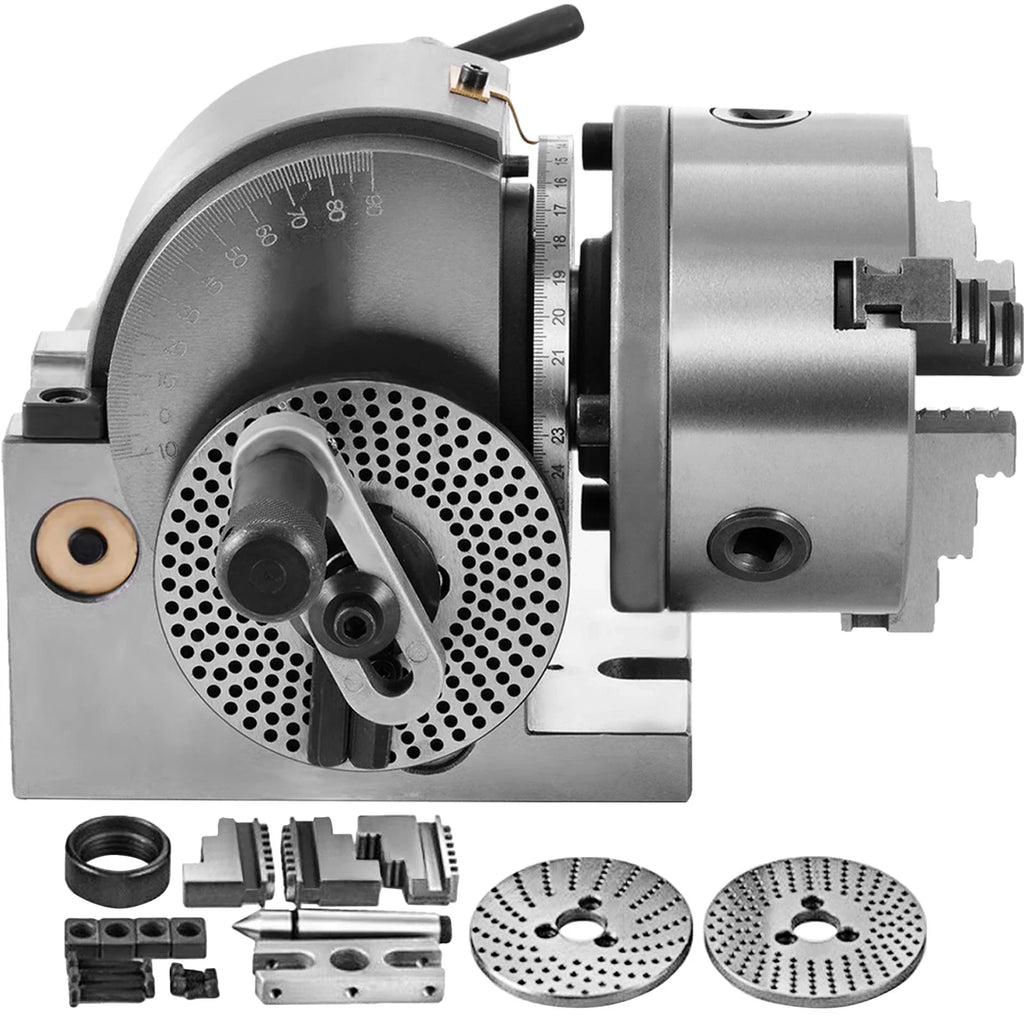 5-inch 3-jaw dividing head with rotary table and accessories for milling machine