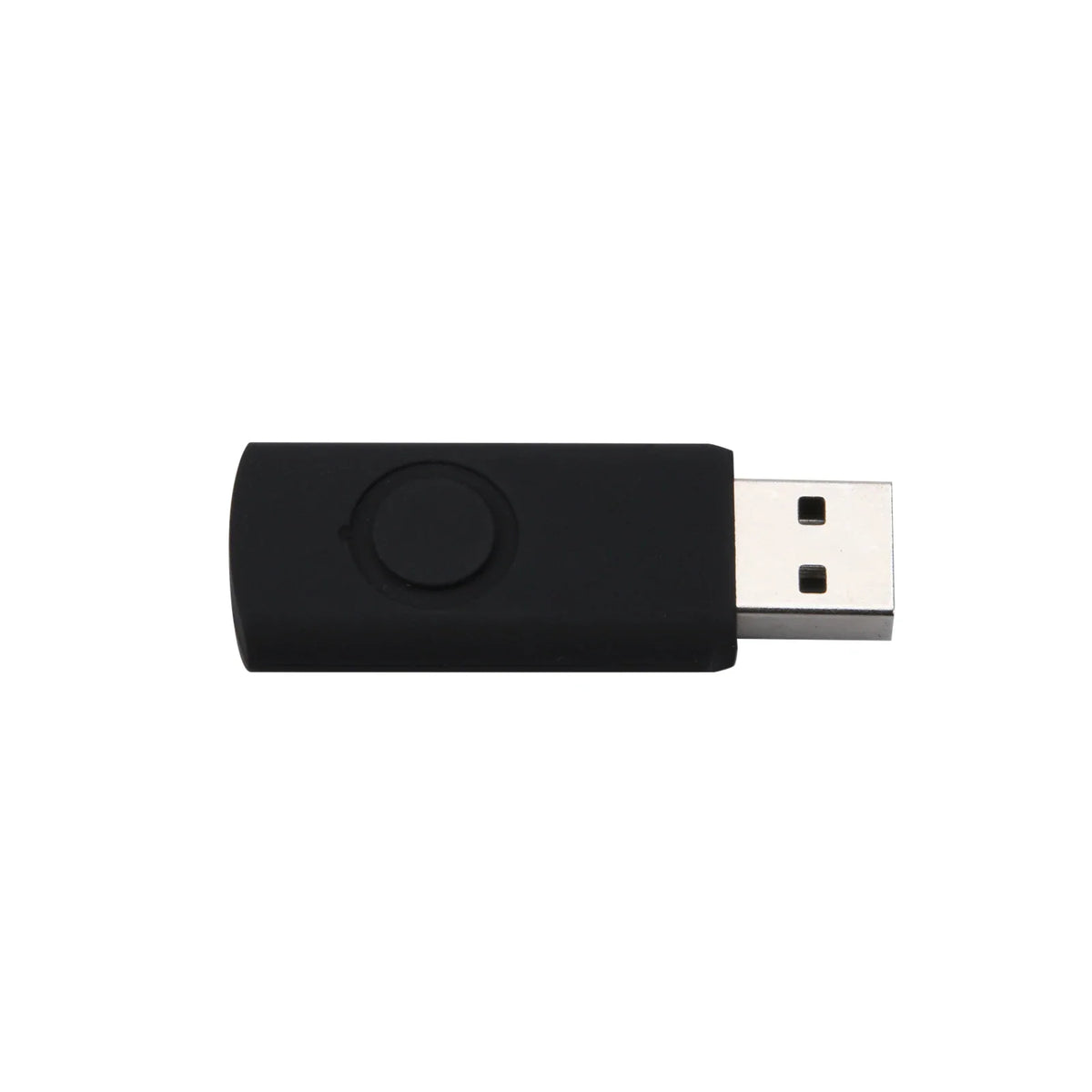 Black USB connector plug for watch calibration device