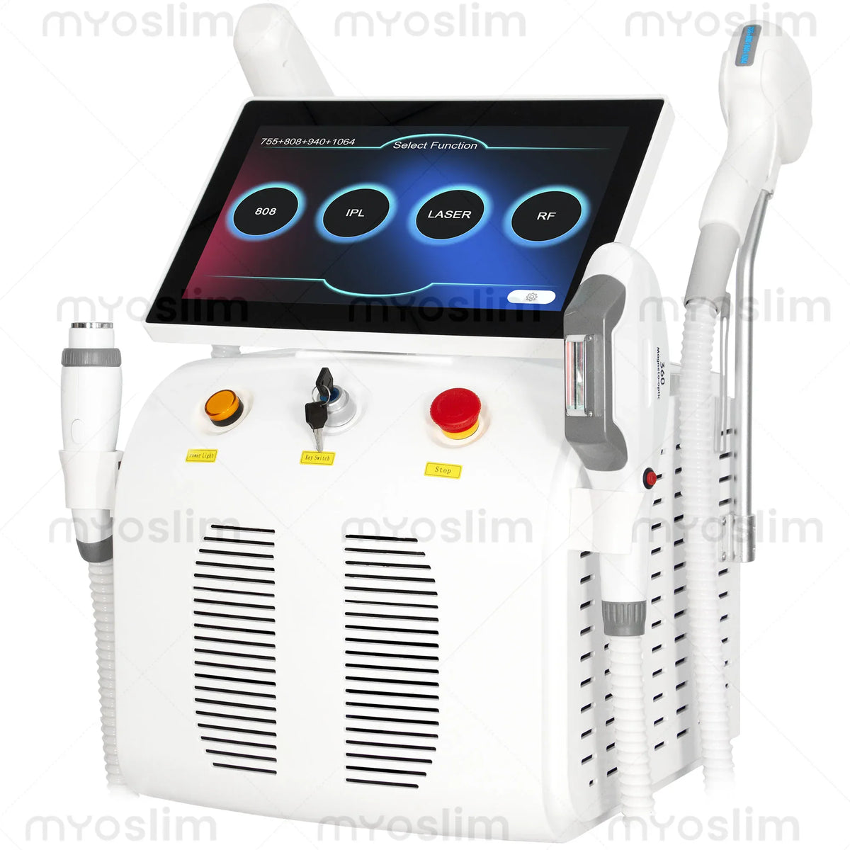 White 4-in-1 professional beauty machine for skin and laser treatments