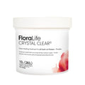 White container of flower food powder for fresh-cut flowers