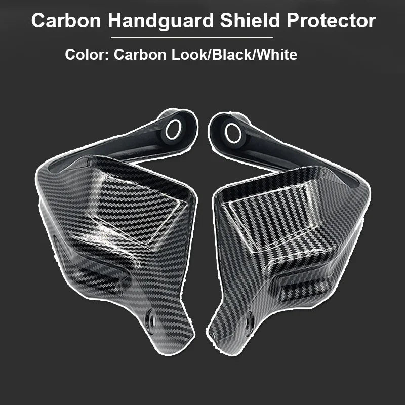 Carbon fiber pattern motorcycle handguard wind deflectors