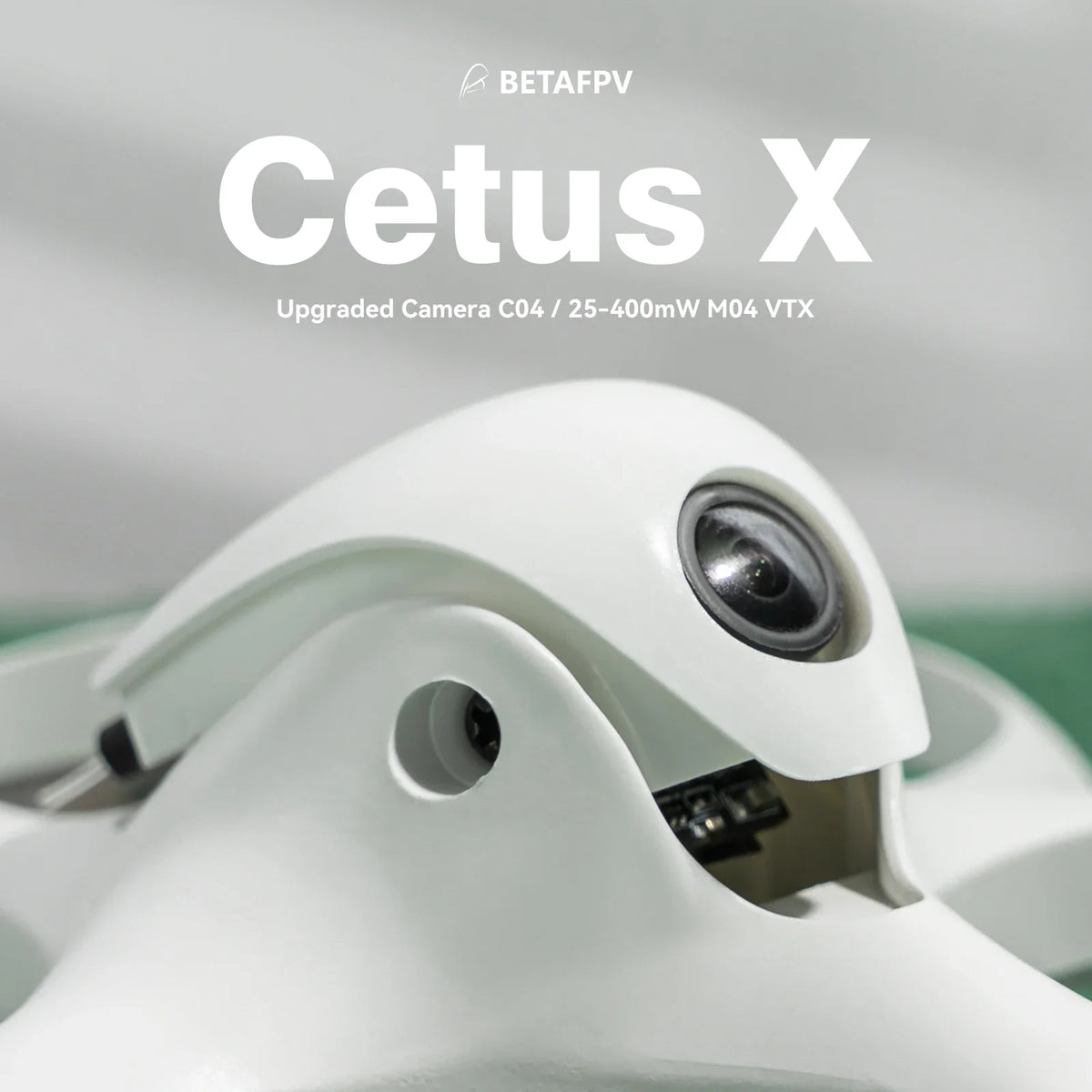Close up view of the drone FPV camera module