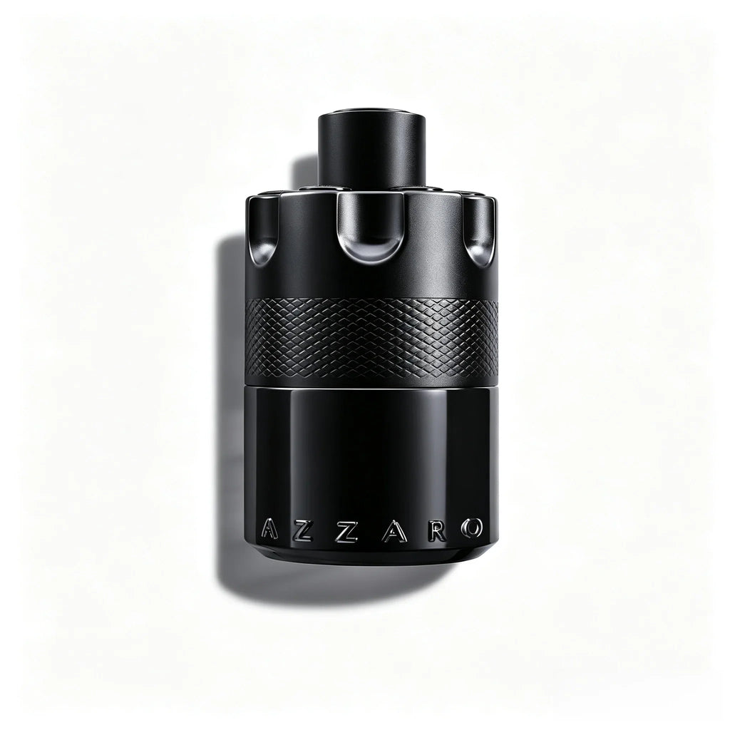 Azzaro The Most Wanted Eau de Parfum Intense fragrance bottle on a clean white background