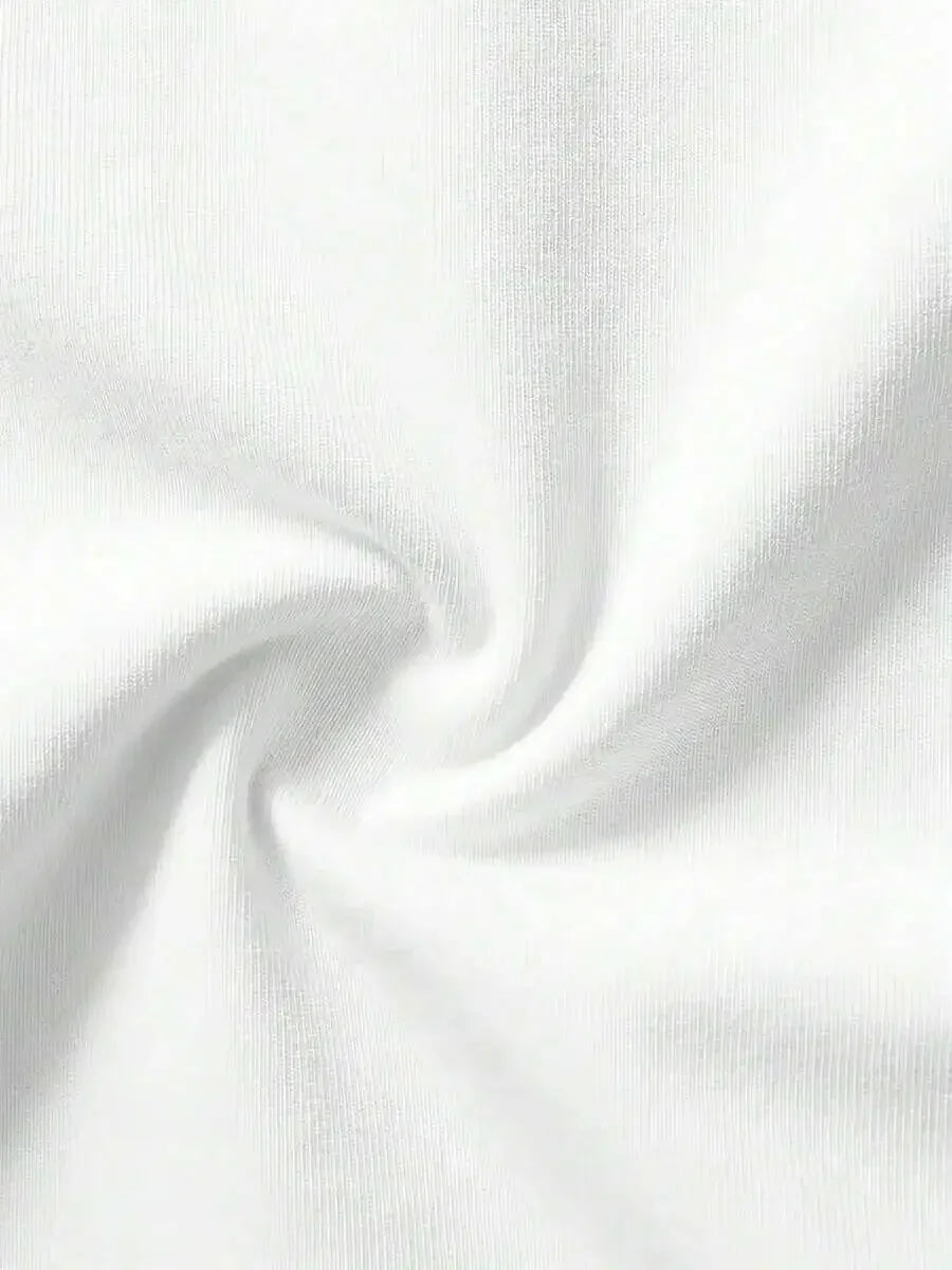 Close-up fabric texture of a white t-shirt