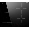 Karinear 4-burner built-in induction cooktop with a smooth glass-ceramic surface and digital slider controls.