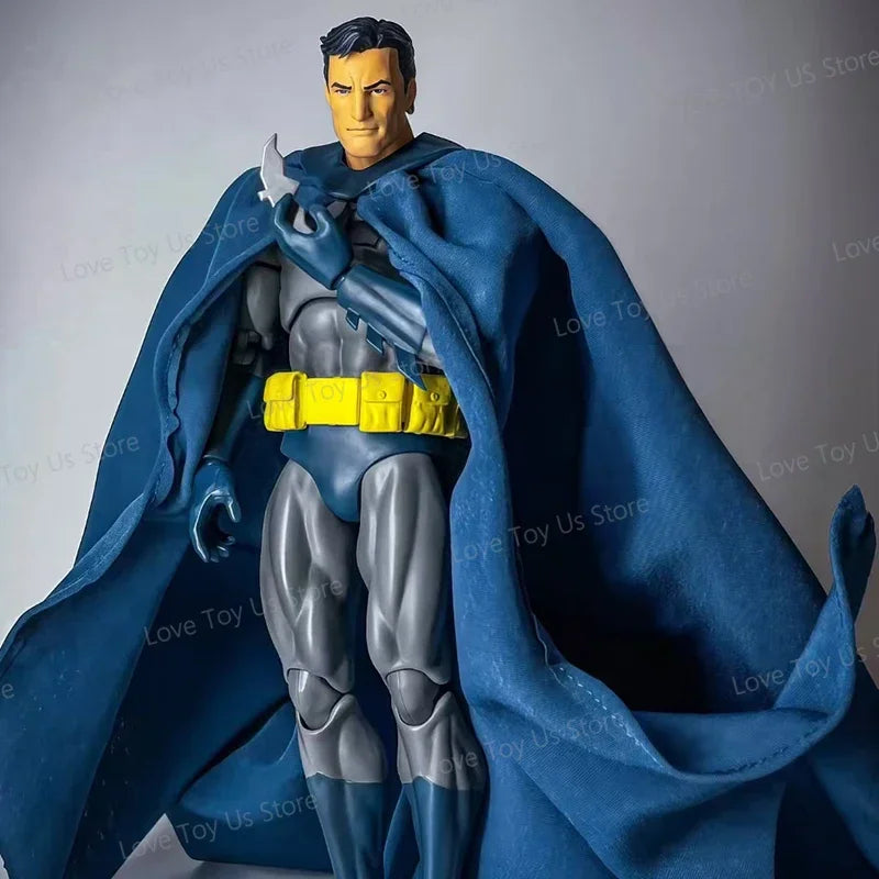 Batman Hush action figure with unmasked head and blue cape