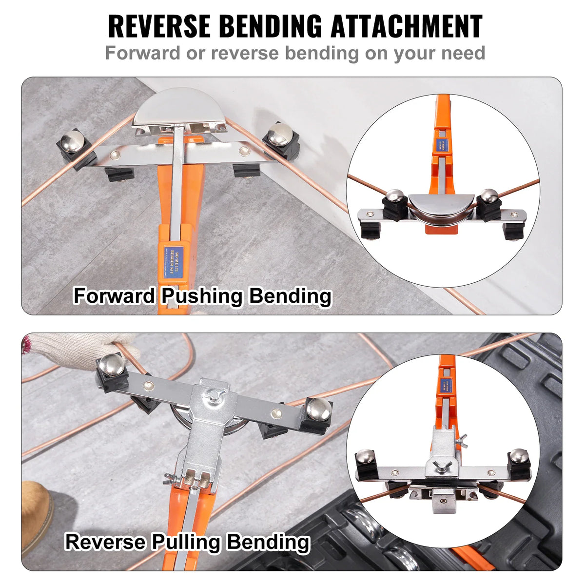 Comparison of forward pushing and reverse pulling bending techniques using a manual pipe bender