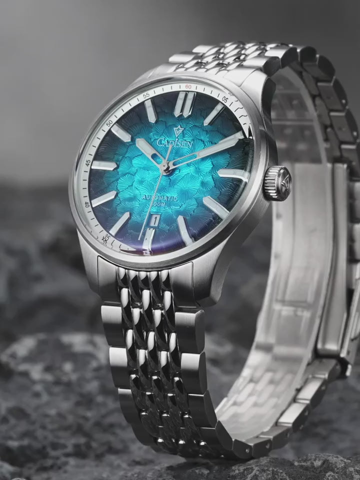 Cadisen C8247 Automatic Mechanical Watch, 40mm Stainless Steel, 10ATM