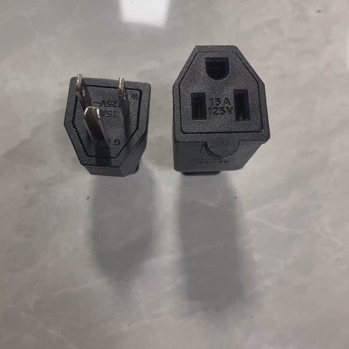 US 3-Pin Industrial AC Rewireable Plug and Socket Connector