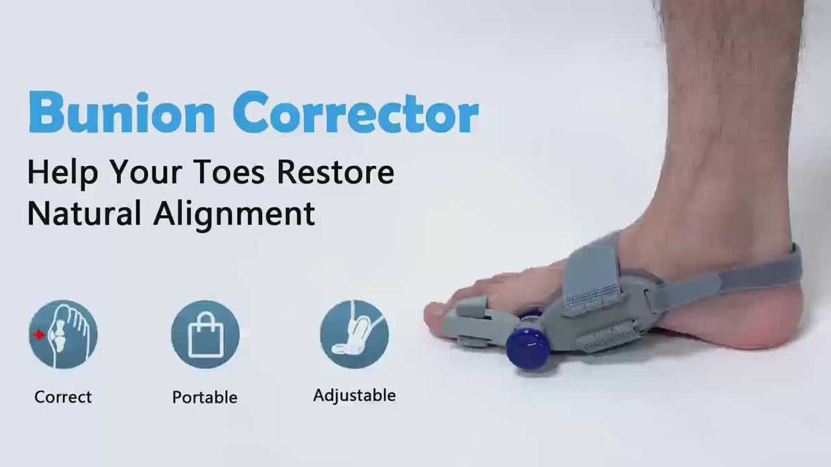 Adjustable Bunion Corrector with Rotatable Toe Separator