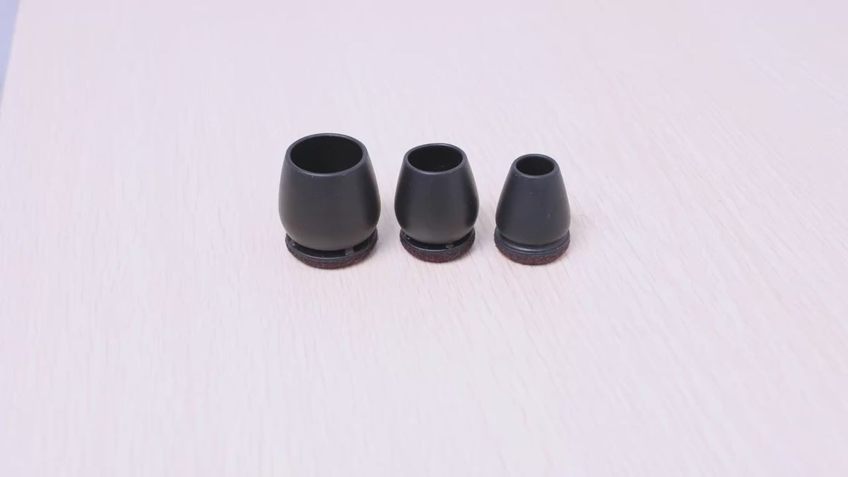 8PCS Silicone Chair Leg Floor Protectors with Felt Pads