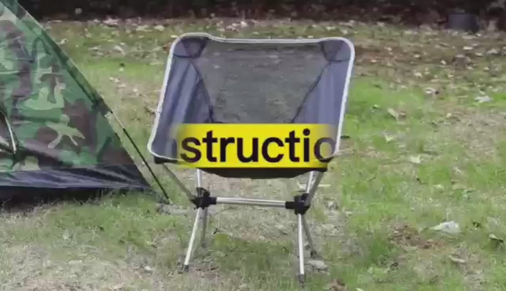 Ultralight Folding Aluminum Camping Chair, 350 lbs Capacity