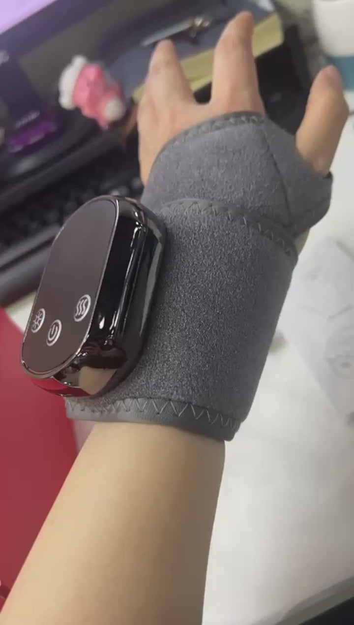 Electric Wrist Massager with Heating and Vibration for Wrist Support