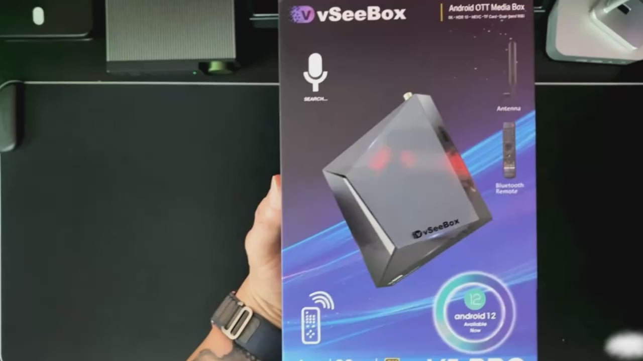 vSeeBox V5 Pro Android 12 TV Box, 4GB RAM, 32GB Storage