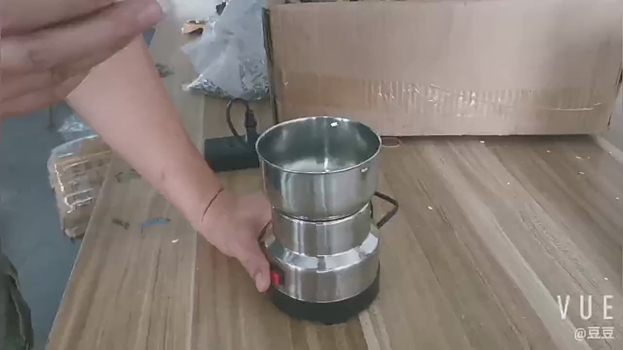 Electric Kitchen Grinder with 4-Edged Blade for Spices and Coffee