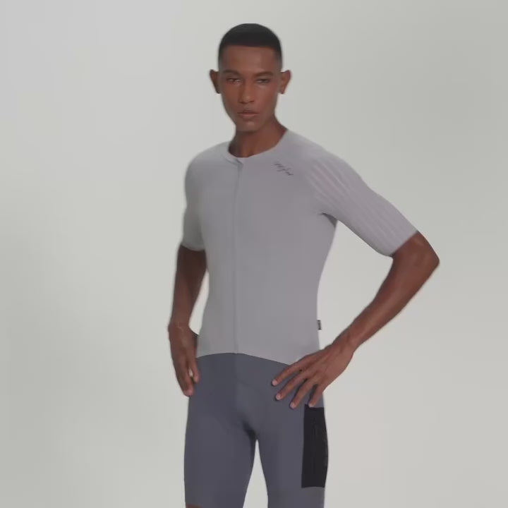 Ykywbike Men's Summer Cycling Jersey with YKK Zipper and 4 Pockets