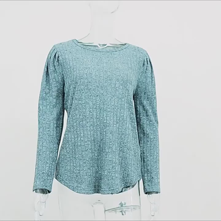 Maternity Long Sleeve Cotton Patchwork Sweatshirt