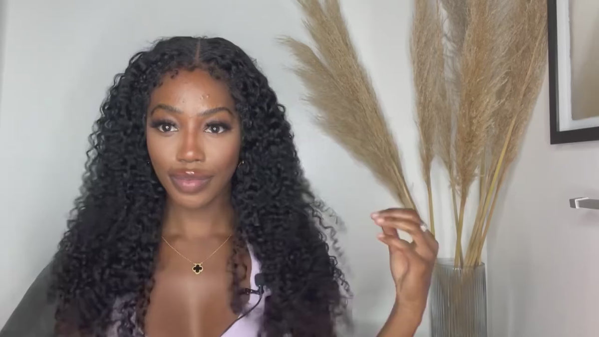 HD Afro Kinky Curly Human Hair Wig, 13x6 Lace Front, 250 Density