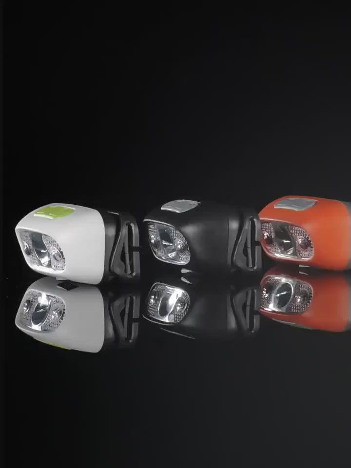Mini LED Rechargeable Headlamp with Wave Sensor and Adjustable Headband