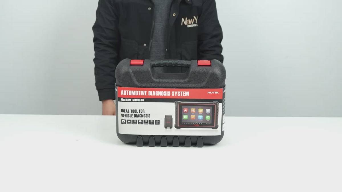 Autel MaxiCOM MK900BT Wireless OBD2 Diagnostic Scanner, 8-inch Screen