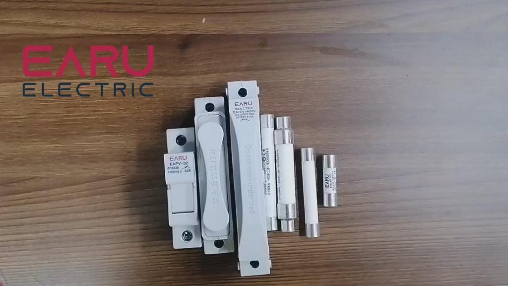EARU 1000V DC PV Solar Fuse, 10x38mm, 6A-32A