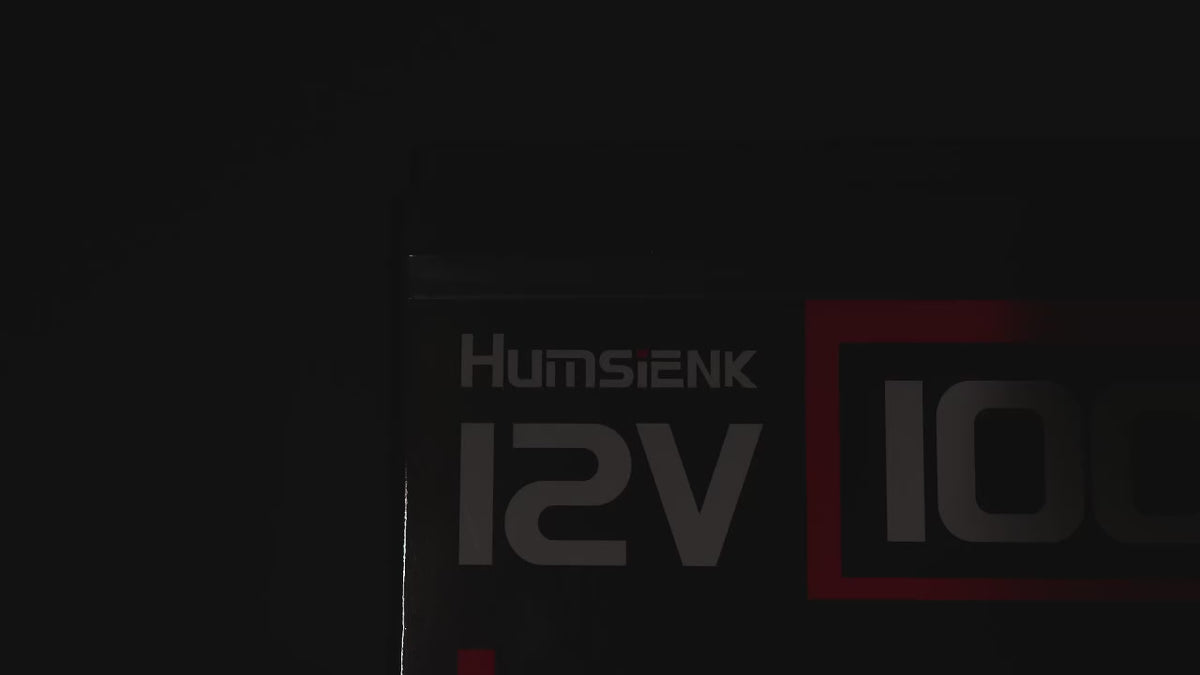Humsienk LiFePO4 Battery 12V-24V, 100Ah-200Ah Capacity, 15,000+ Cycles