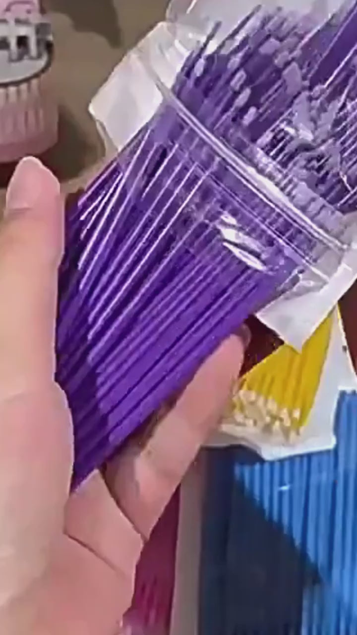 Eyelash Cleaning Micro Brushes, 100 Pieces